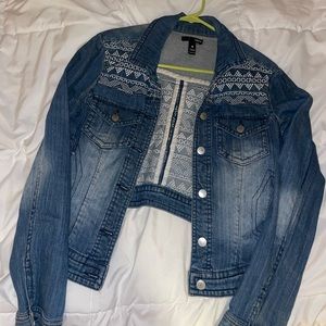 Jean jacket with embellishments
